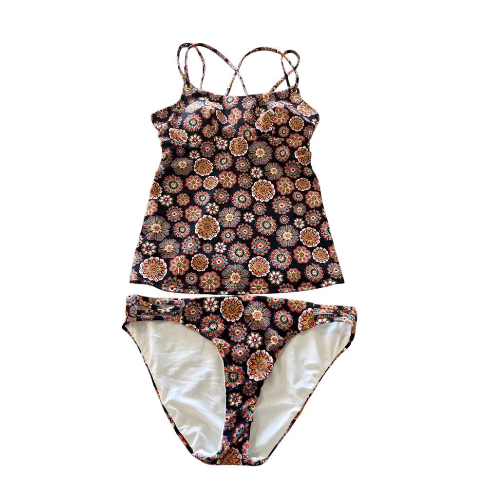 Loft Geo Print Tankini Swimsuit Medium NWT